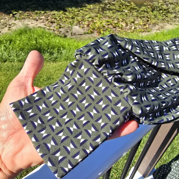 Gilli Pamela faux wrap dress, XS, New without tags, Green navy cream - Picture 4 of 8